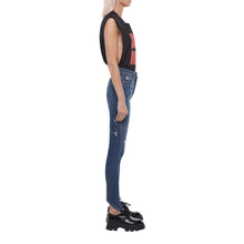 Load image into Gallery viewer, The Split Angle Bleach Drip Skinny Jean
