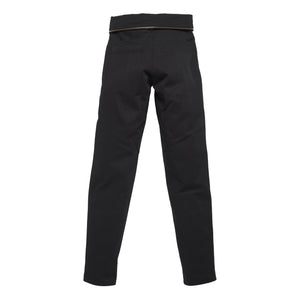 The Zip Pleated Pant in Black