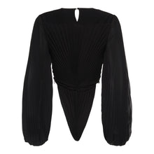 Load image into Gallery viewer, The Howlite Blouse Bodysuit in Black
