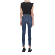 Load image into Gallery viewer, The Split Angle Bleach Drip Skinny Jean
