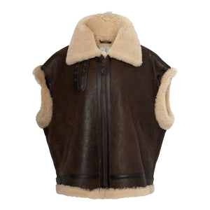 The Zorg Shearling Leather Vest