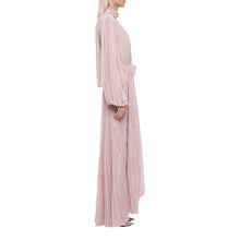 Load image into Gallery viewer, The Olimpo Pussy-bow Draped Pleated Gown
