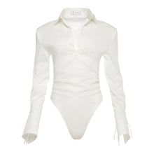 Load image into Gallery viewer, The Poplin Blouse Bodysuit
